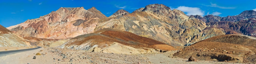 Mountain Range Artists Drive Death Valley Death Valley National Park California USA Canvas Art - Panoramic Images (48 x 12)