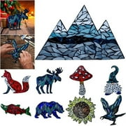 Mountain Range Mosaic DIY Kit Mosaic Craft Kit DIY Mosaic Kit Birthday Gift Fun DIY  Supplies Stained E