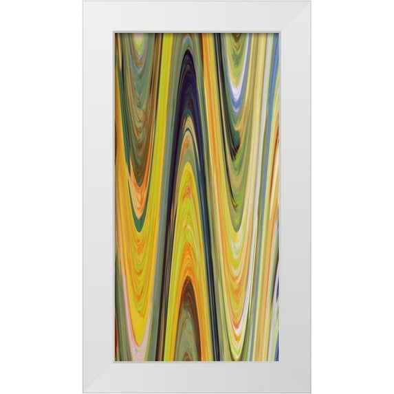 Mountain, Ricki 11x18 White Modern Wood Framed Museum Art Print Titled - Transition I