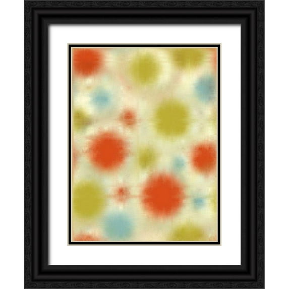 Mountain, Ricki 12x14 Black Ornate Wood Framed with Double Matting Museum Art Print Titled - Pixilated Burst III
