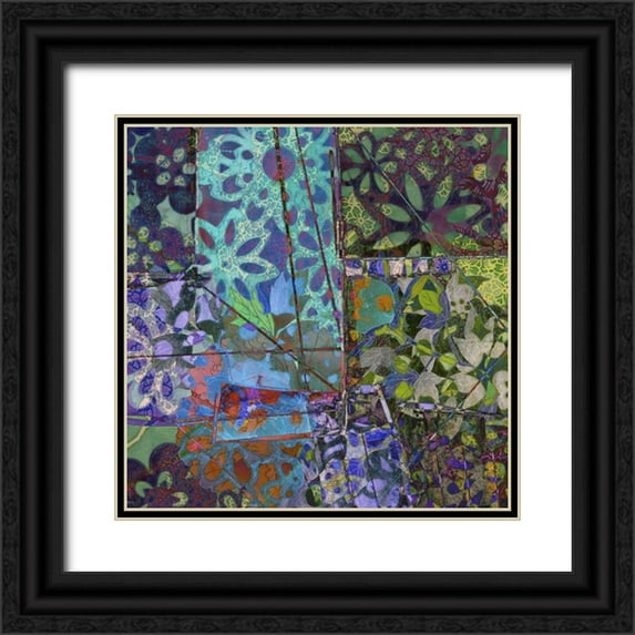 Mountain, Ricki 15x15 Black Ornate Wood Framed with Double Matting Museum Art Print Titled - B-Jeweled Deco III