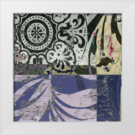 Mountain, Ricki 15x15 White Modern Wood Framed Museum Art Print Titled - Swhirl II