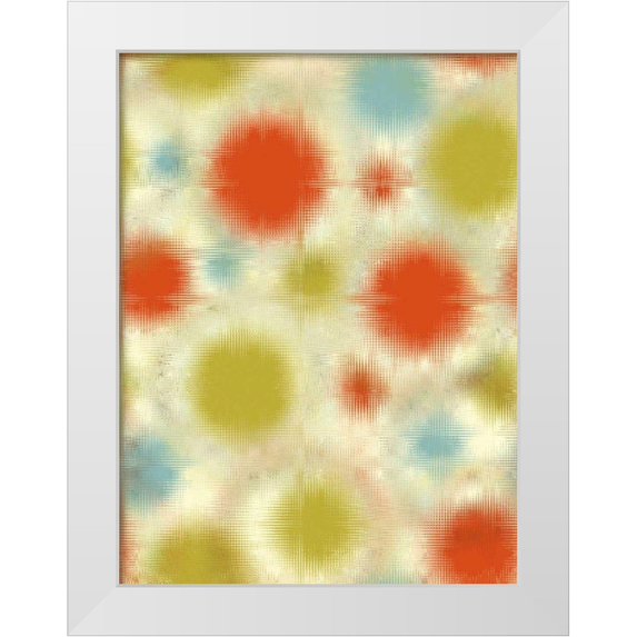 Mountain, Ricki 19x24 White Modern Wood Framed Museum Art Print Titled - Pixilated Burst IV