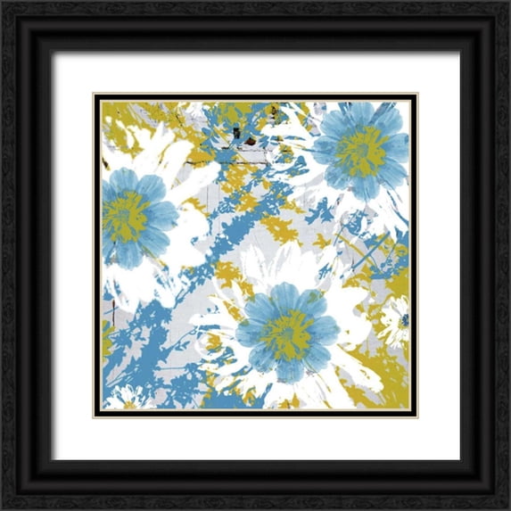 Mountain, Ricki 20x20 Black Ornate Wood Framed with Double Matting Museum Art Print Titled - Abstract Pop II
