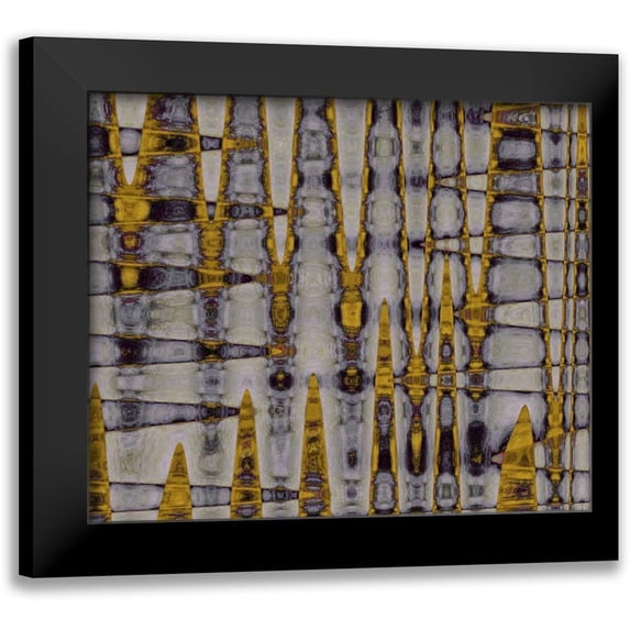 Mountain, Ricki 23x20 Black Modern Framed Museum Art Print Titled - Ochre and Plum II