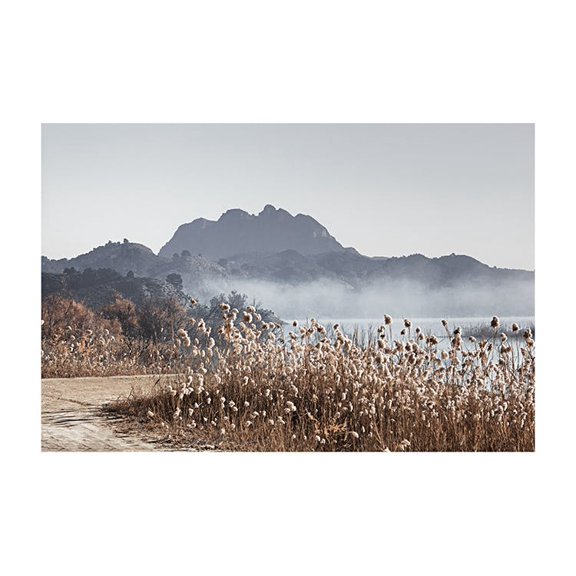 Mountain River Print Wall Art, Modern Wall Decor For Living Room Bedroom, 8x12 UNFRAMED