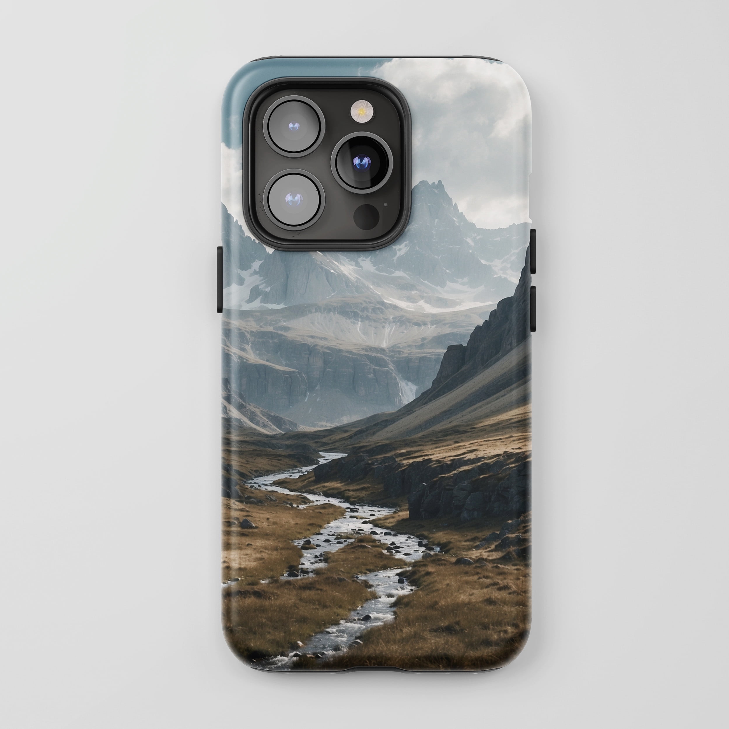 Mountain River Valley For All iPhone Series Tough Phone Case Nature ...