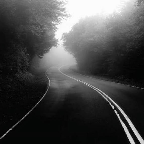 Mountain Road Poster Print by Nicholas Bell (12 x 12)