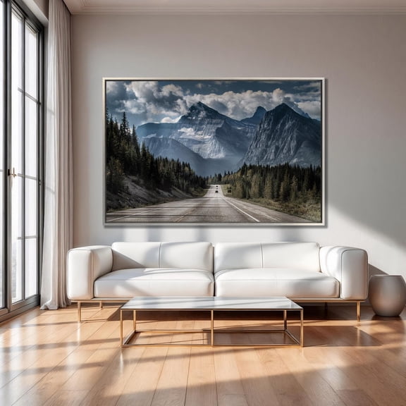 Mountain Road Wall Art Highway Print Road Wall Art Country Road Wall Decor Road wall decor wall art Ready to hang Print Poster Decor Unframed Paper Print