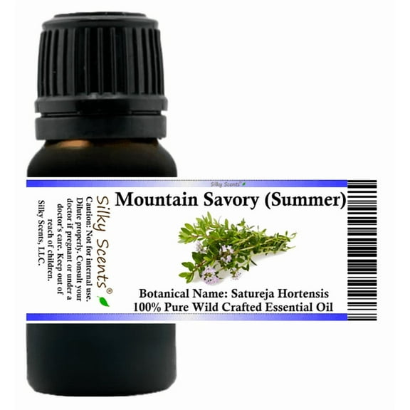 Mountain Savory Summer Wild Crafted Essential Oil 1 fl oz (30 ml) - 100% Pure and Natural by Silky Scents
