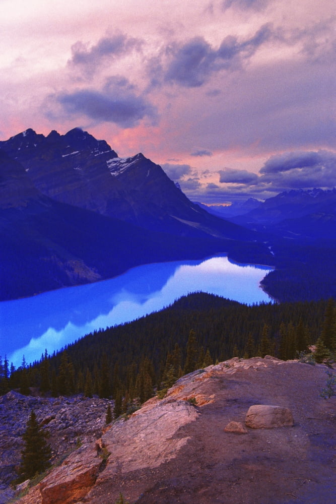 Mountain Scenery Canvas Art - Corey Hochachka Design Pics (11 x 17)