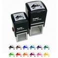 thumbnail image 1 of Mountain Scenic Landscape Self-Inking Rubber Stamp Ink Stamper - Blue Ink - Small 1 Inch, 1 of 7