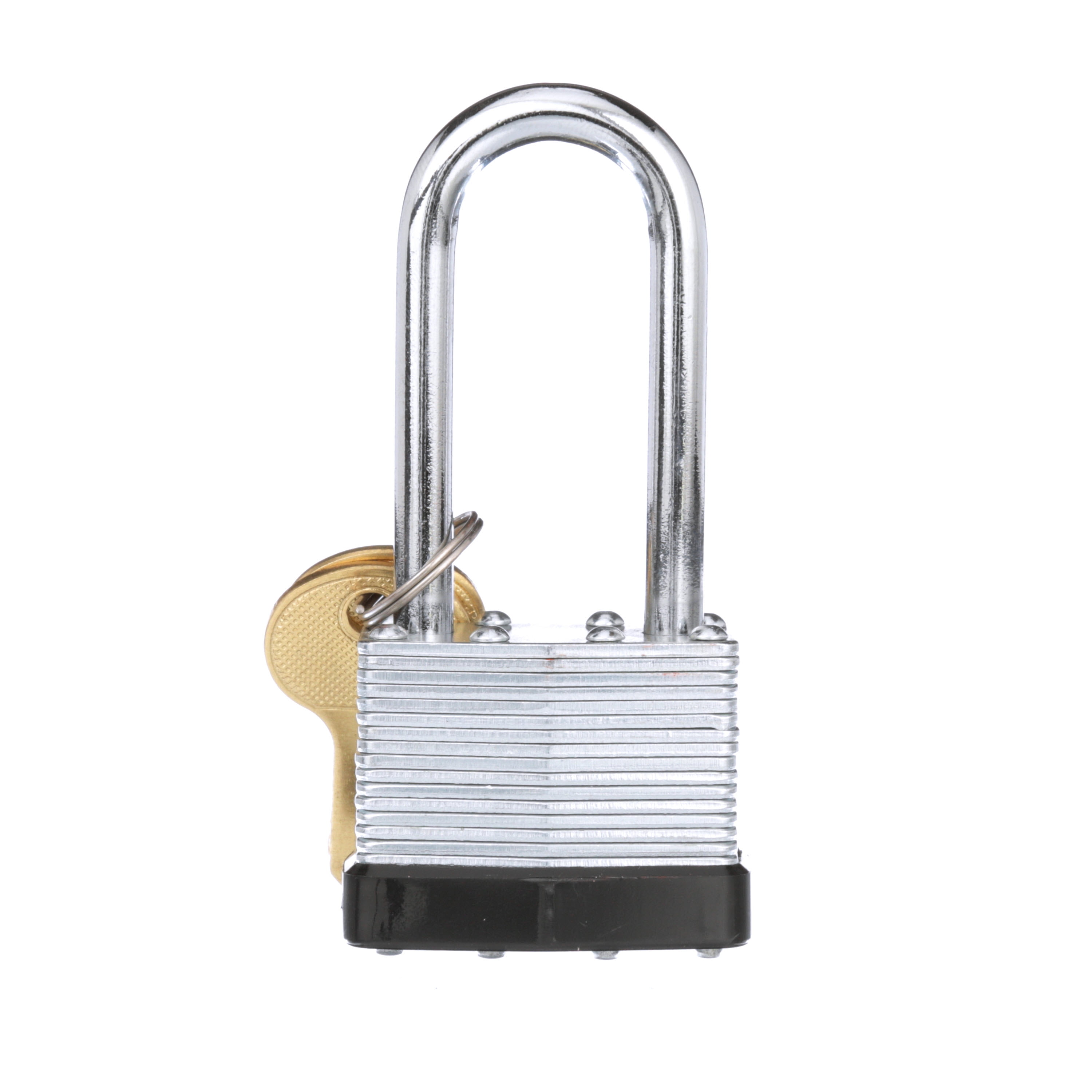 Padlock, Magnum Solid Steel Lock, 40mm Wide Silver Tone Metal Long Shackle  Security Padlock w 4 Keys