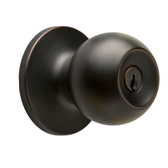 Mountain Security Keyed Entry Doorknob, Ball, Tuscan Bronze Finish