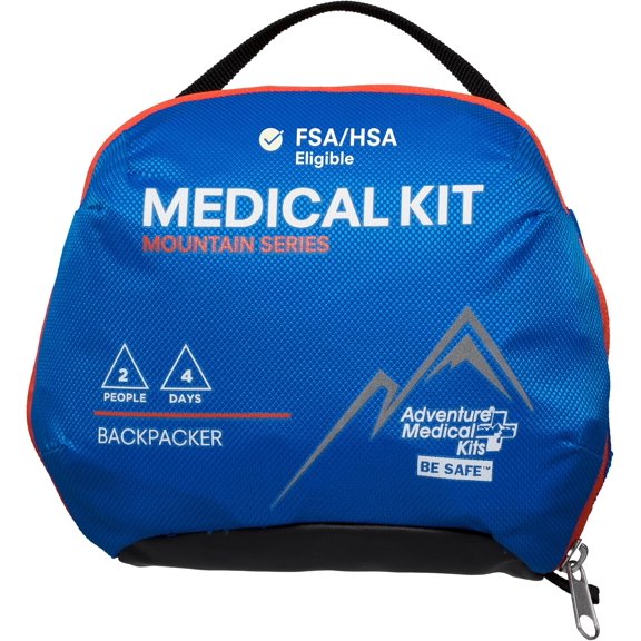 Mountain Series, Backpacker Medical Kit - 96 Pieces, blue/orange, one size (0100-1003)