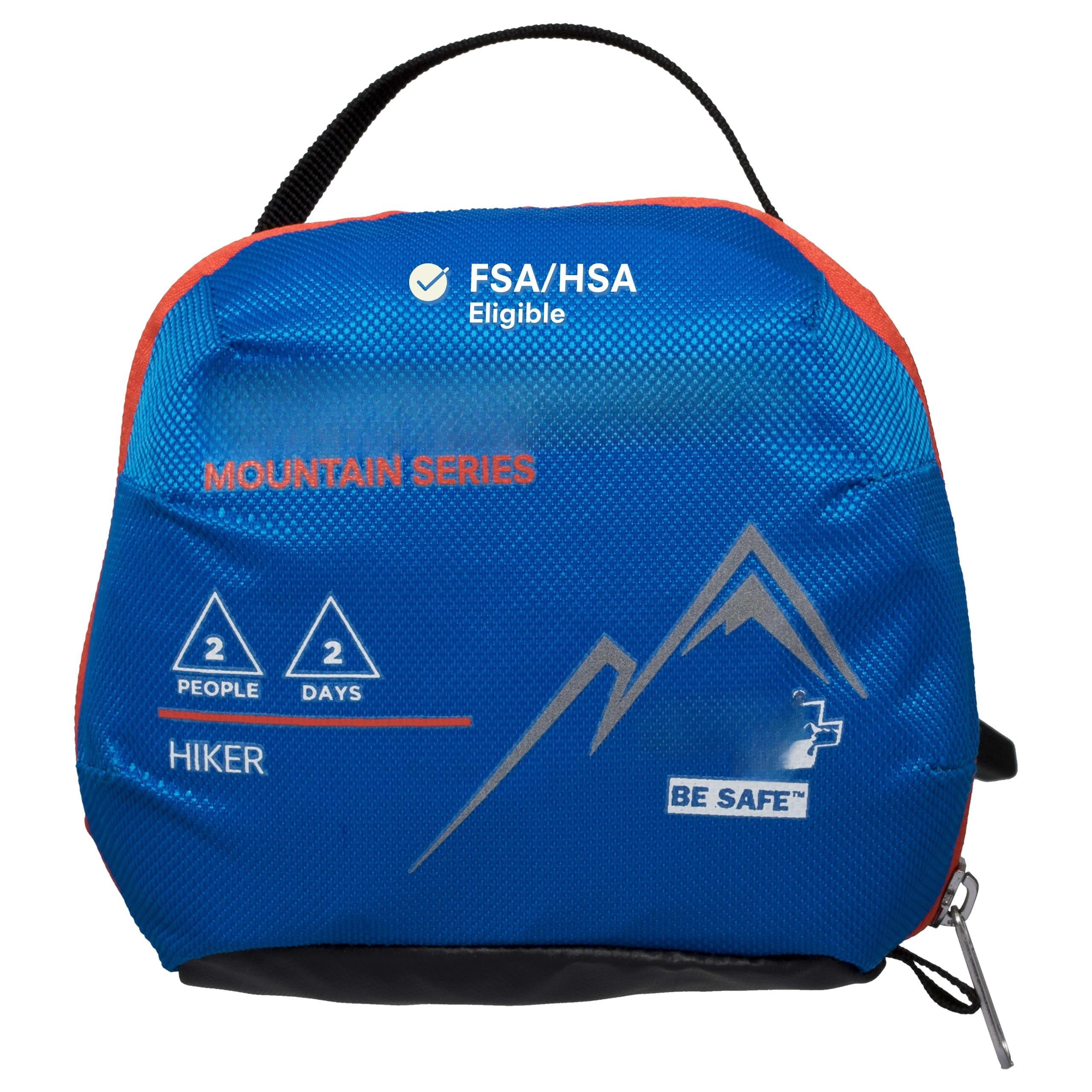 Mountain Series Kit - Hiker Emergency First Aid For 2 People 2 Days Comes With A Trauma Pad  Guide Book & More