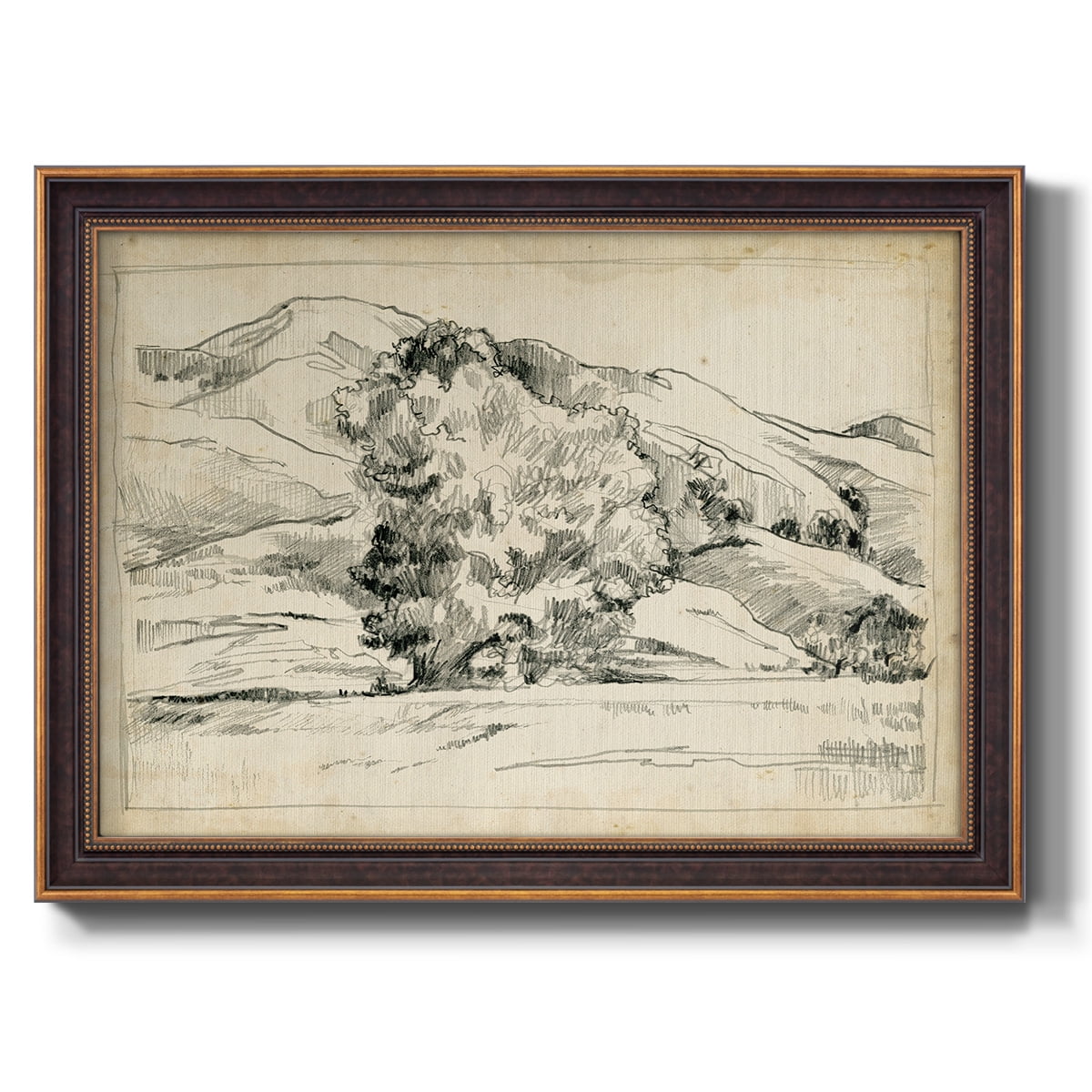 Mountain Sketch II Premium Framed Canvas- Ready to Hang