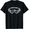 thumbnail image 1 of Mountain Ski Goggle Graphic Unisex Winter Sports Short Sleeve T-Shirt, 1 of 6