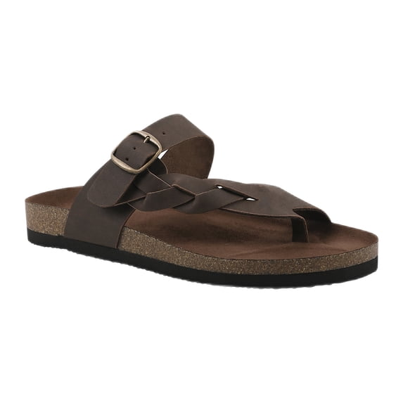 Mountain Sole Women's Braided Footbed Comfort Sandal