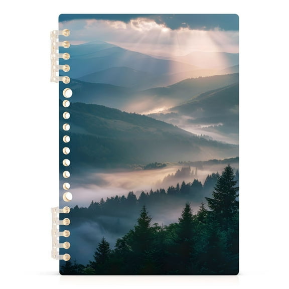 Mountain Spiral Journal Notebook College Ruled Notebook 8.3" x 5.7" A5 Lined Thick Paper Page