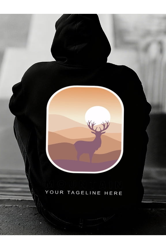 Mountain Stag hoodies Camping men regular fit black Regular Fit, Everyday Comfort, Comfortable Casualwear, Urban Style, high quality gift winter funny guys Fashion Unisex hoodie