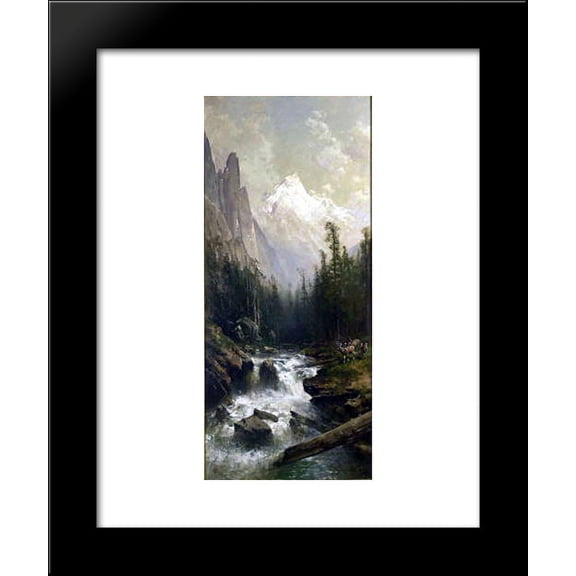 Mountain Stream 20x24 Framed Art Print by Thomas Hill