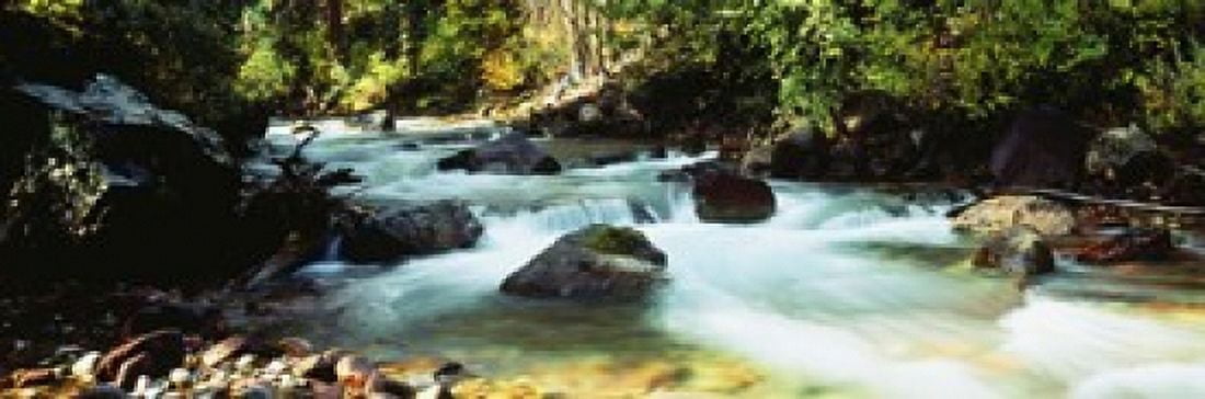 Mountain Stream CO USA Canvas Art - Panoramic Images (18 x 6)
