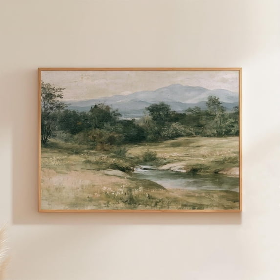 Mountain Stream Landscape Wildflower Paper Botanical Art Alternate ...