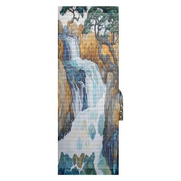 Mountain Streams Door Side Curtain 54x40in Privacy Shade UV Protection Rod Pockets