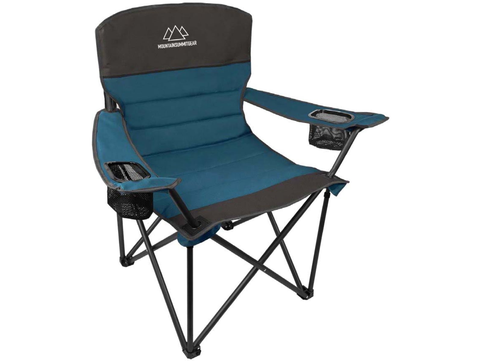 MOUNTAIN SUMMIT GEAR グランドチェア キャンプ スポーツ アウトドア用 キャリーバッグ付き キャンプチェア 大人用 アウトドア用 折りたたみチェア ア 並行輸入 : MOUNTAIN SUMMIT GEAR Quilted Low Camping Chair with