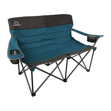 Mountain Summit Gear Quilted Loveseat, Blue