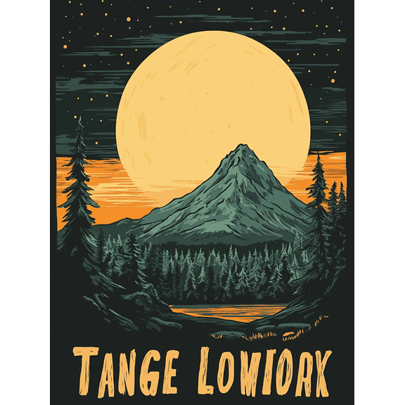 Mountain Sunset Canvas Print/Wall ArtSuitable for Living RoomBedroomOfficeBathroomand Dinning Room Decoration.