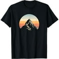 thumbnail image 1 of Mountain Sunset Circle Rainbow Outdoors Nature Hiking Fan T-Shirt, 1 of 3