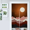 thumbnail image 1 of Mountain Sunset Landscape Art Door Curtain Nordic Living Room DoorCurtain Porch Partition Curtain Kitchen Rative Half Curtain, 1 of 4