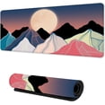 thumbnail image 1 of Mountain Sunset Landscape Gaming Mouse Pad Boho Desk Mat, AntiSlip Rubber Base, Extended XLarge for Desktop, Office, Computer, Laptop, 31.5x15.7 Inch, Stunning Design, 1 of 6