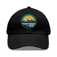 thumbnail image 1 of Mountain Sunset Retro Dad Hat Strap Back Circle Patch Adjustable, 1 of 1