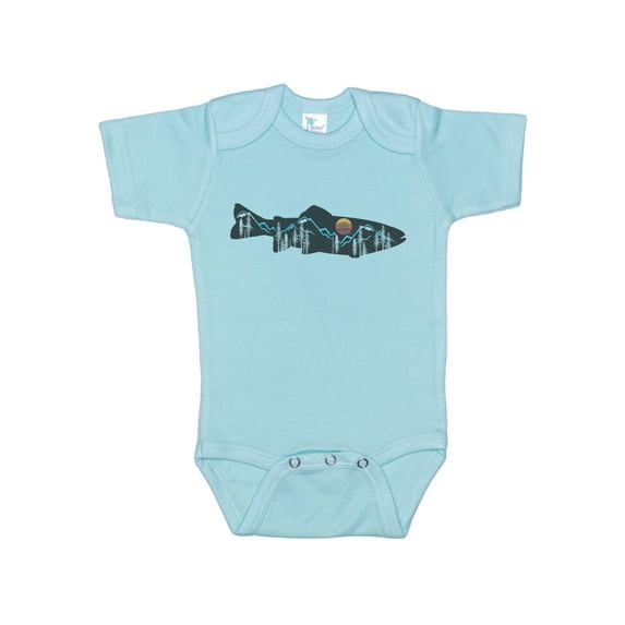 Mountain Trout Baby Onesie