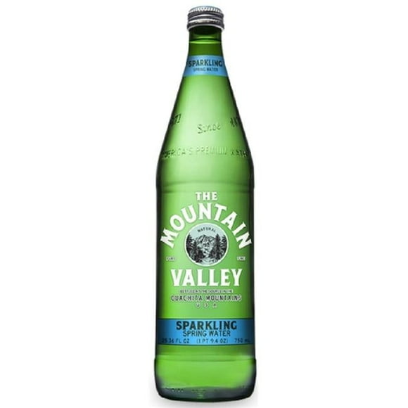 Mountain Valley  750 ml Sparkling Glass Water, Pack of 12