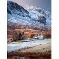 thumbnail image 1 of Mountain Valley Impressionist Canvas Oil Painting, Rural Scenery Home Wall Art, 1 of 8