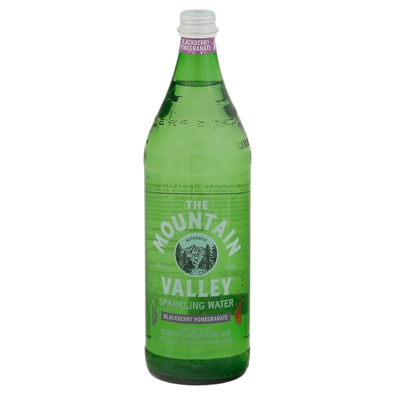 Mountain Valley Sparkling Water Blackberry Pomegranate 1 L (Pack of 12)