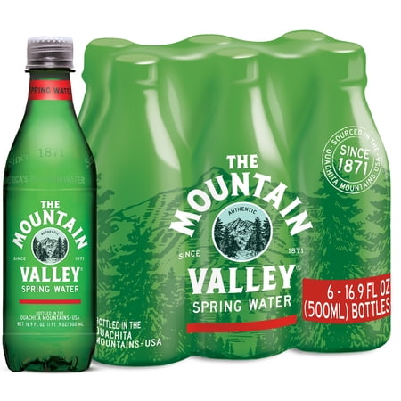 Mountain Valley Spring Water, 16.9 fl oz, 6-pack Plastic Bottles