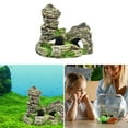 thumbnail image 1 of Mountain View Decor Rockery Landscape Rock Hiding Cave Tree Aquarium Ornament Fish Tank Decoration, 1 of 7