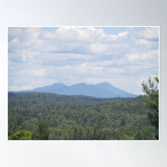 Mountain View From An Eagle'S Nest Poster Wall Art, Modern Wall Decor, 16x24 UNFRAMED
