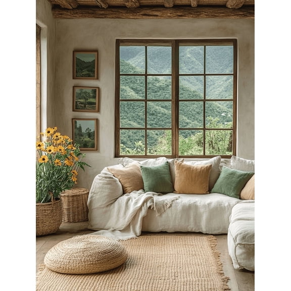 Mountain View Landscape Canvas Print/Wall Art Perfect for Living Room Sofa Background Office Decor and Farmhouse Style Home Decoration.