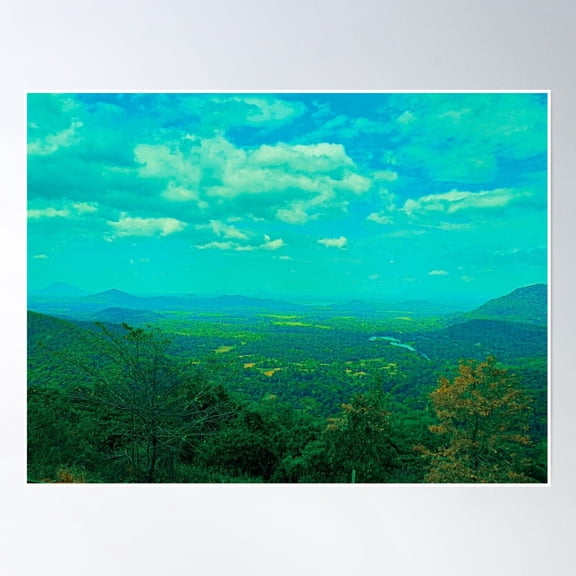 Mountain View Poster Wall Art, Modern Wall Decor, 8x12 UNFRAMED