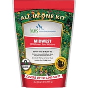Mountain View Seeds Midwest Wildflower Seed Mix - Pack of 6