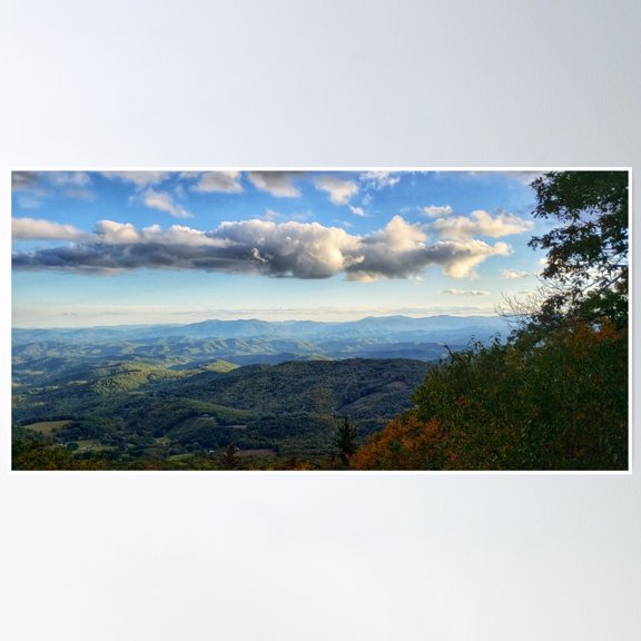 Mountain Views Poster Wall Art, Modern Wall Decor, 8x12 UNFRAMED