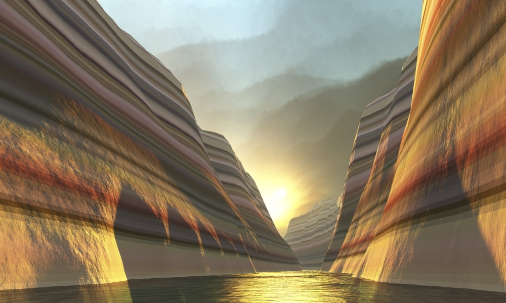 Mountain Vista Canvas Art - Corey FordStocktrek Images (36 x 22)