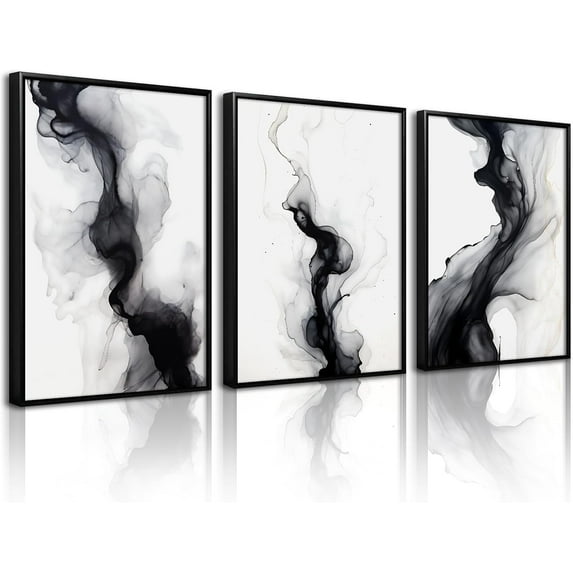 Mountain Wall Art Decor Set of 3 Sage Green Forest Canvas Wall Art Prints Nature Landscape Wall Decor Watercolor Pine Tree Pictures Abstract Modern Painting for Living Room Bedroom 16x24 Inch d