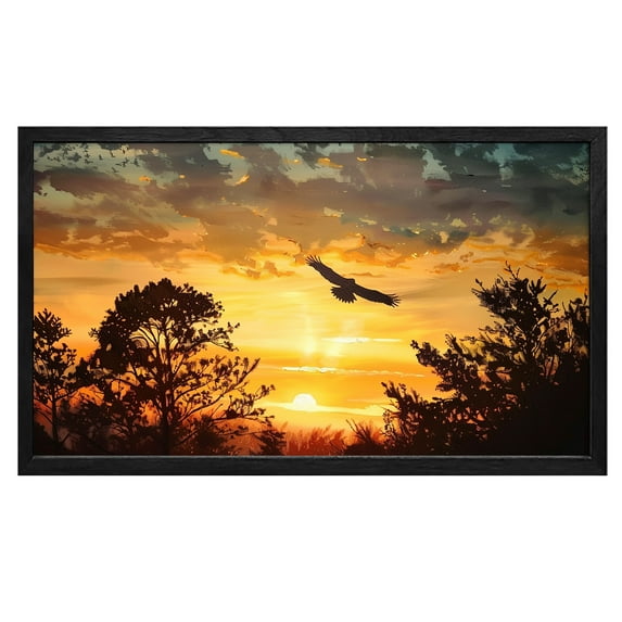 Mountain Wall Art Eagle Canvas Wall decor Sunset Glow Eagle Canvas art Framed wall art Painting For Livingroom Decor Office Bedroom Decoration